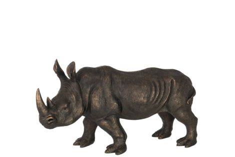 J-Line Rhinozeros Poly Bronze Groß 21299