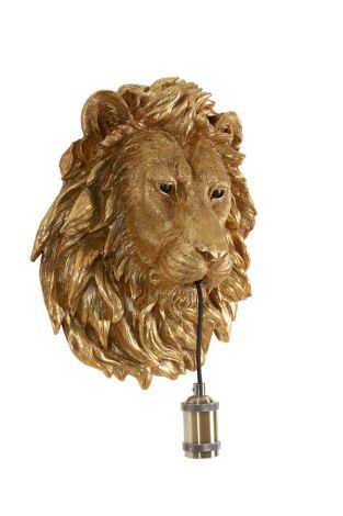 Licht & Wohnen Wandleuchte Bronze Lion 3124818