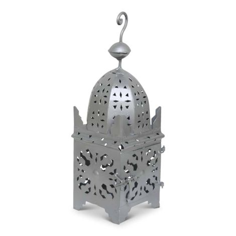 Marokkanisches Windlicht Silber Medium Arub SFLNTRN00076