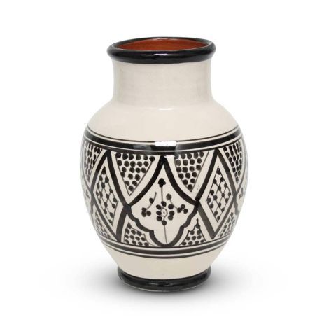 Marokkanische Vase Schwarz Nakhil Ø 19 x 26cm SFVAPOT00020