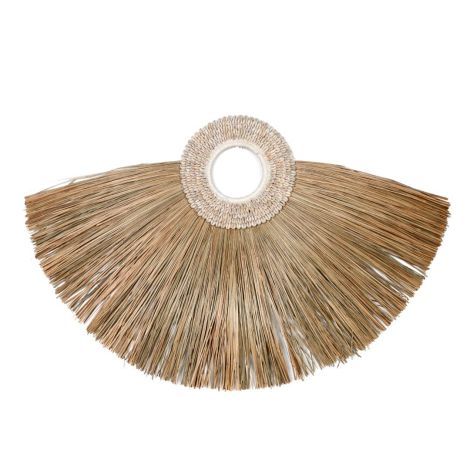 Wandaufhänger Raffia Fan Natürliches Seegras SFWDMD00018