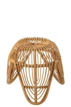 J-Line Hocker Rattan Natur Lea 31046