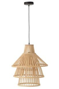 J-Line Pendelleuchte Layers Bamboo Natural Large 28741